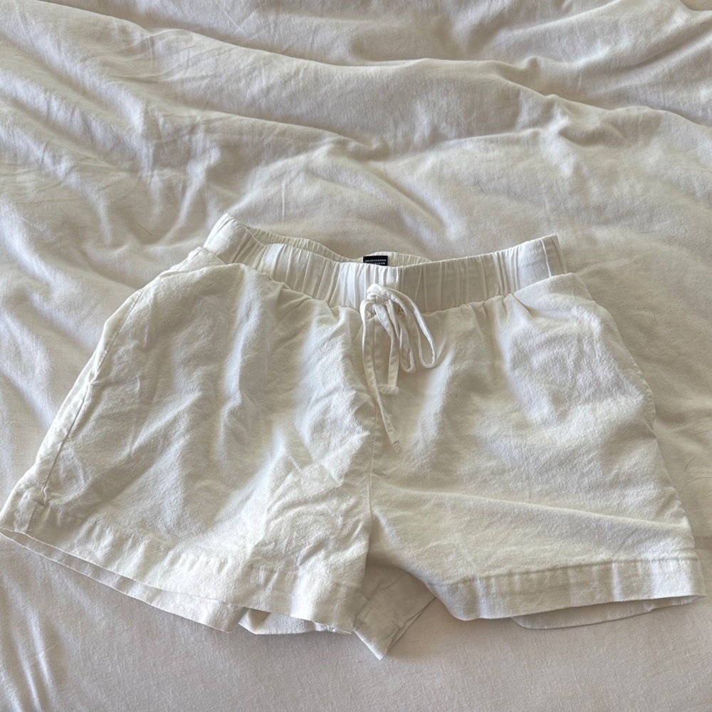 Women's White Casual Shorts